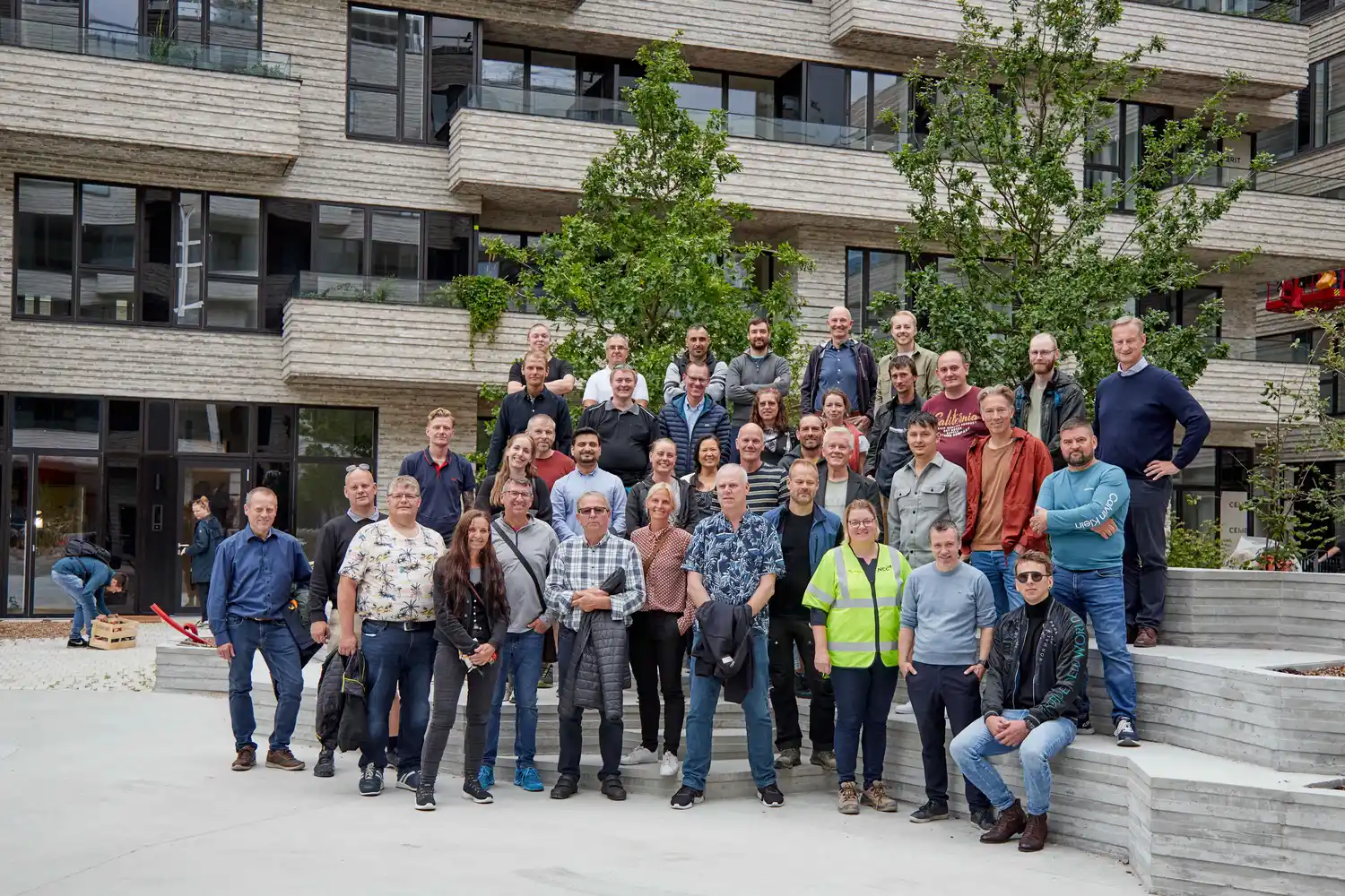 Hi-Con-medarbejdere uden for Kronløbsø-projektet